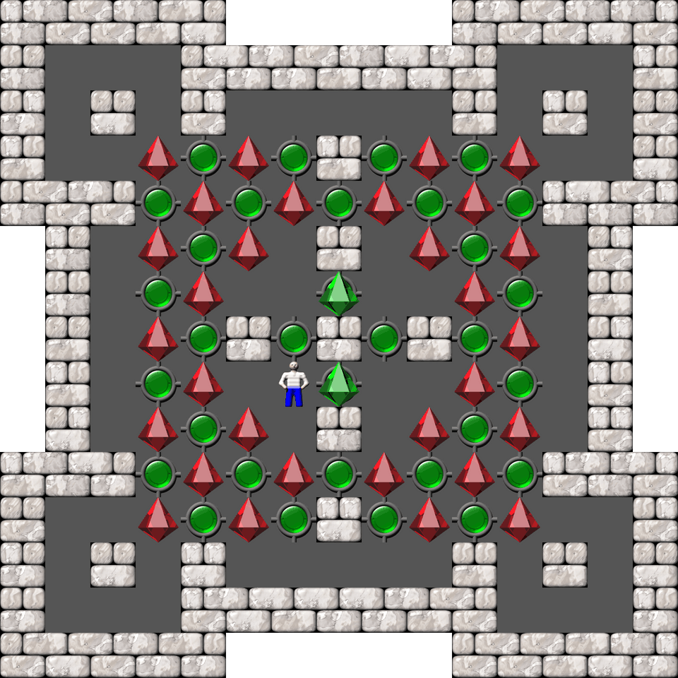 Sokoban Sasquatch 07 Arranged level 35